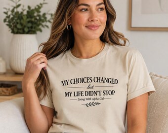 My Choices Changed Unisex Oversized Boxy Tee | Alpha Gal Awareness Gift, Alpha Gal Syndrome, Mammal Free Lifestyle, Allergy Awareness