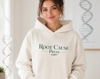 Root Cause Press Unisex Hoodie | Alpha Gal Awareness Gift, Alpha Gal Syndrome, Mammal Free Lifestyle, Allergy Awareness