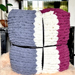 Super grobstrick Chenille Decke überwurf