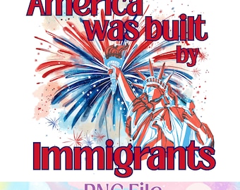Amerika werd gebouwd door immigranten png-bestand
