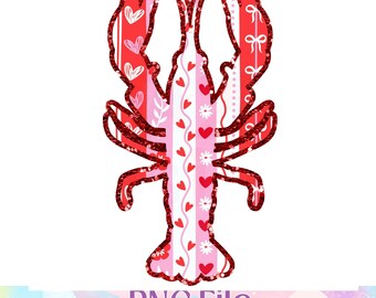 Valentines Crawfish, Crawfish Love png, Crawfish png, Valentines Png
