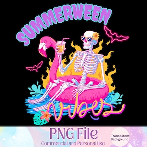 Summerween Vibes Png, Summer Halloween Png, Summer Png, Halloween Png, Ready for Spooky Season, Summerween Vibes, Summerween.