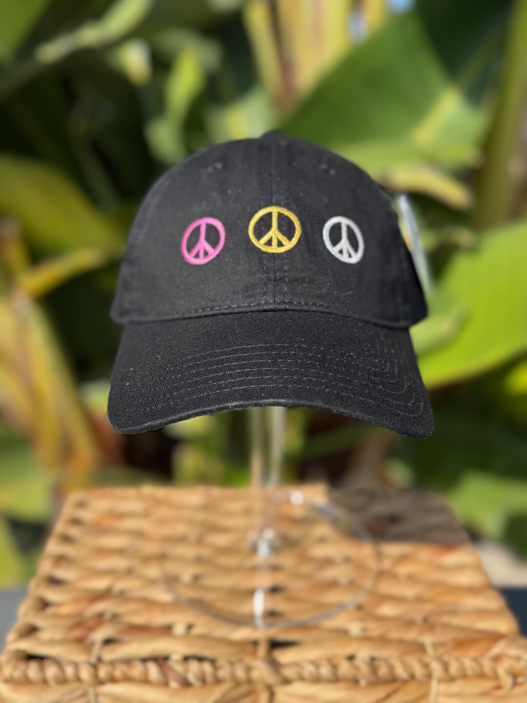 Peace Sign Caps Peace Sign Dad Cap - Various Color Options - Etsy