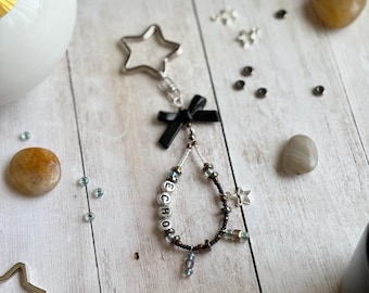 KSJ ECHO Inspired Keychain: Miyuki Beads, Star Charm Bag Accessory