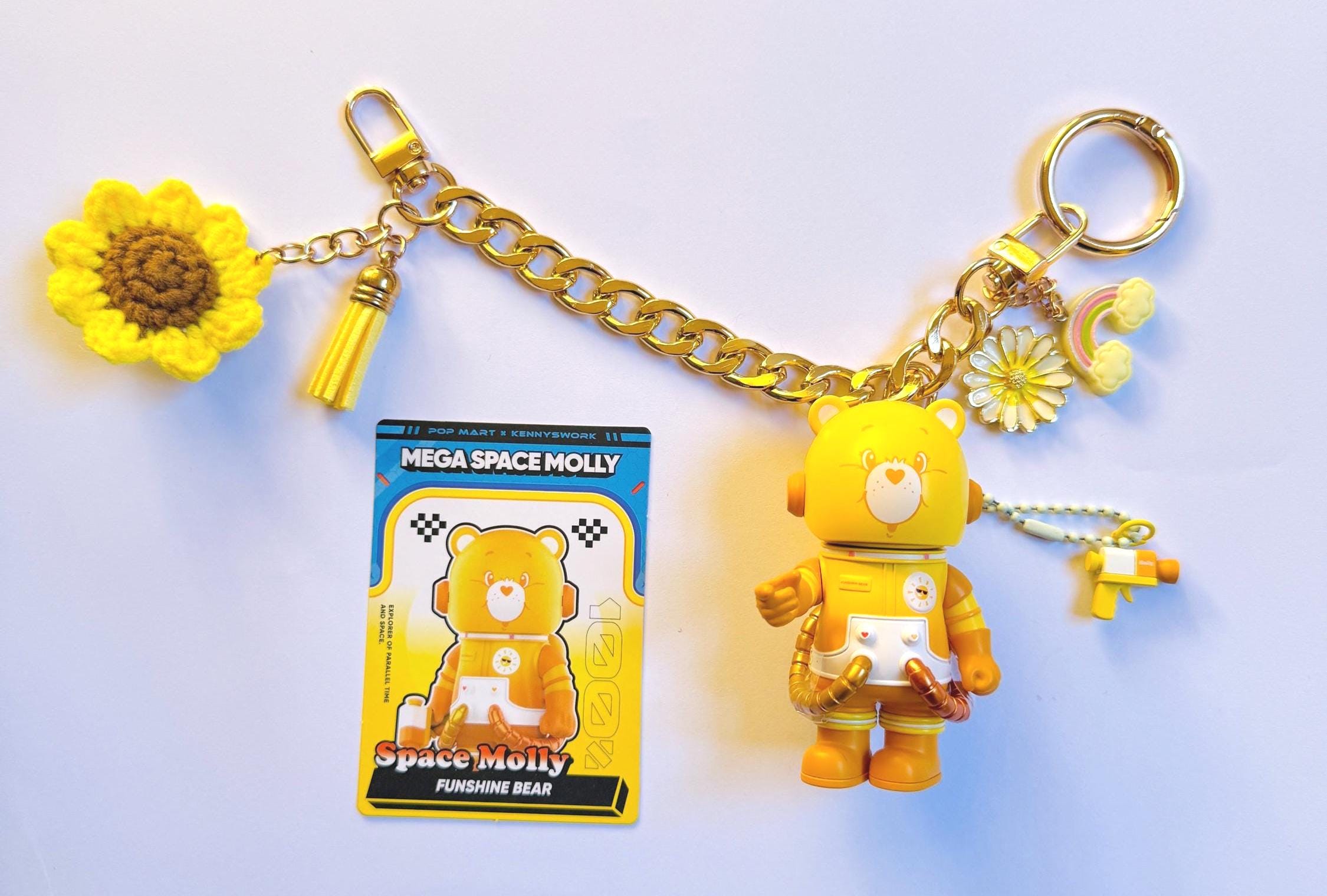 MOLLY　キャラクター付きストラップ Space molly pop mart - Etsy 日本