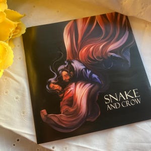 Croquis d'OC corbeau et serpent Zine