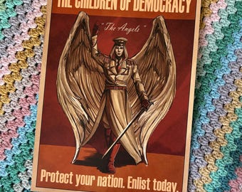 Dogs of the Empire A4 Angel Poster