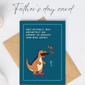 Funny A5 Digital Father's Day Card – From Son, Daughter, Wife or Family – Father's Day Gift or Birthday – Printable, Instant Download
