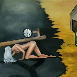 Time. Original oilpainting.