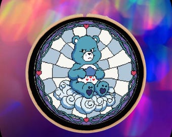 Cross stitch pattern - Care Bears - Grumpy Bears - Care Bears - PDF pattern - Instant download