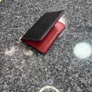 Cartera minimalista plegable de dos bolsillos