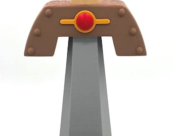 Kokiri Sword Replica | 3D Printed Gamer Desk Decor | Fantasy Collectible Prop