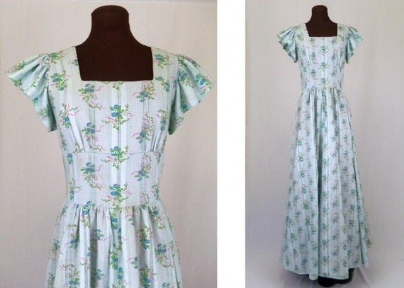 pastel blue maxi dress