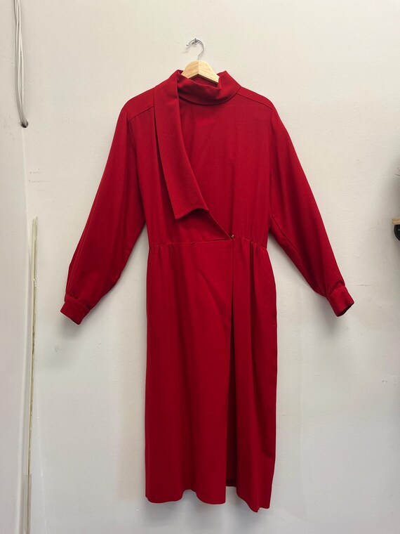 Vintage Di Nuovo Red Wool Dress