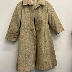 Vintage Rothschild Tan Wool Coat With Vest
