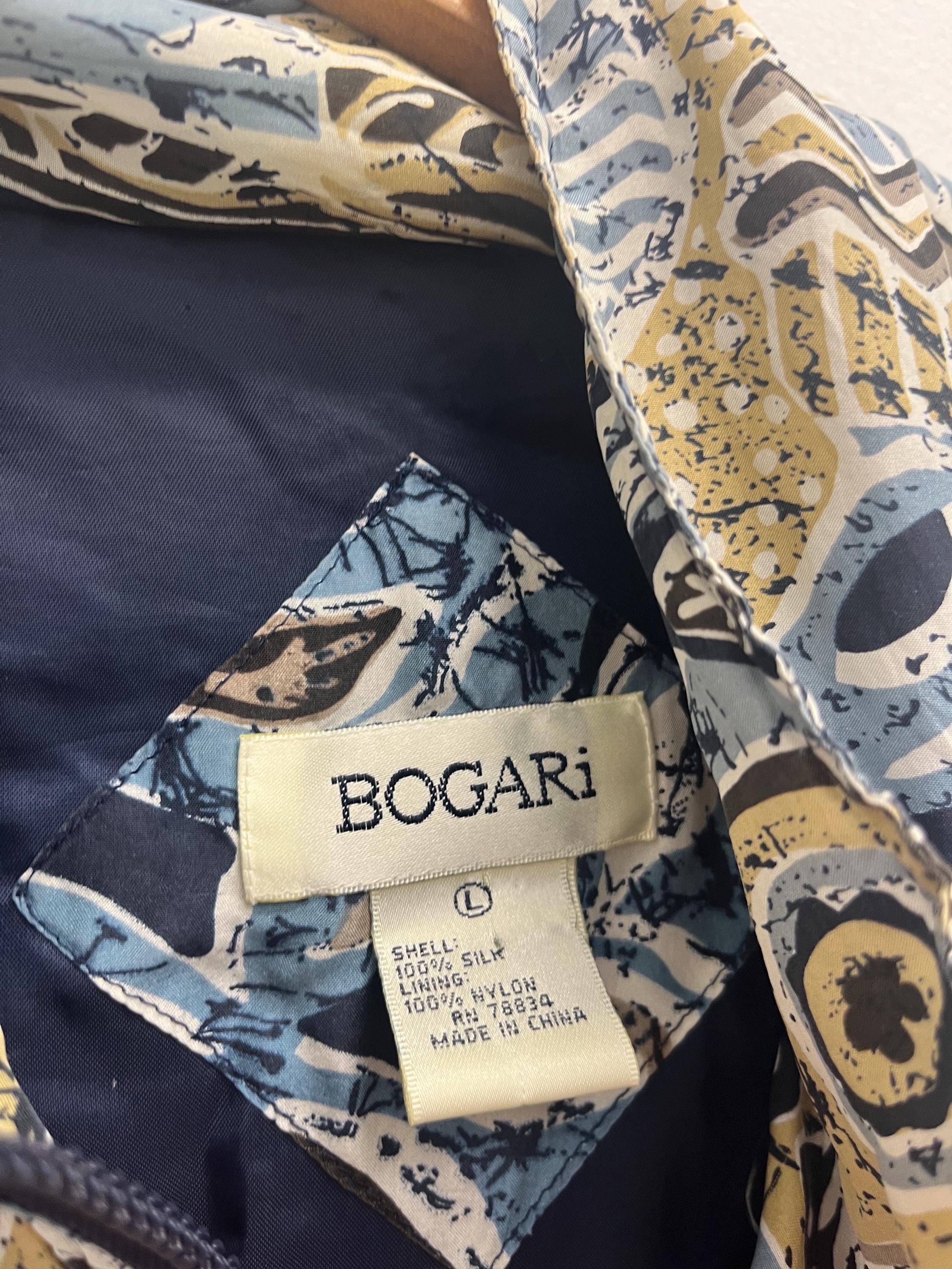 Vintage Bogari Pattern Bomber Jacket Size Large - Etsy