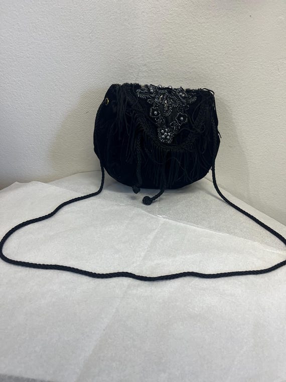 Vintage Pacific Connectiond Beaded Drawstring Purse