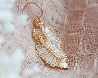 Leaf Earrings, Dainty Boho Earrings, Simple Earrings, Nature Earrings, Bridesmaids Earrings, Gold Filled Earrings, Bohemian Earrings, Floral