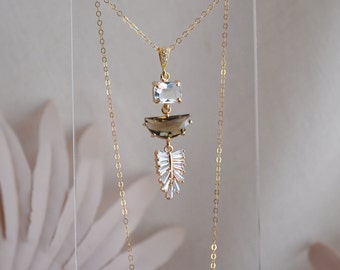 Art Deco Necklace // Woodland Wedding // Rustic Wedding // Bridal Jewelry // Wedding Jewelry // Boho Bride // Bridesmaids Jewelry // Gift