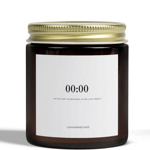 00:00 Candle - Home Fragrance, Relaxation Gift, Candle