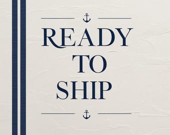 Nautical Sailboat Party Supplies Box, Navy Gold Party Decorations, Tableware & Servingware, Serves 8–40