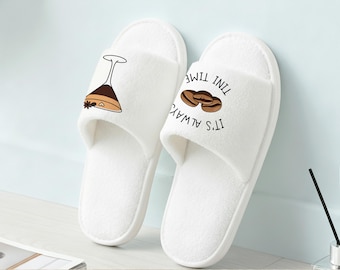 Personalized Birthday Slippers/Tini Time Birthday Slippers/Customized Slippers for Friends/Funny Gifts For Birthday Celebration/Party Favors