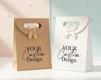Sacchetti regalo con logo/testo personalizzati, sacchetti per bomboniere all'ingrosso, sacchetti regalo personalizzati, sacchetti di benvenuto per matrimoni, sacchetti di carta ecologici, regali aziendali