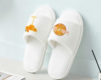 Custom Casual Design Slippers/Cocktail Pattern Home Slippers /Soft Slippers Relaxation & Gifting/Funny Gift Slippers For Friends/Party Gifts