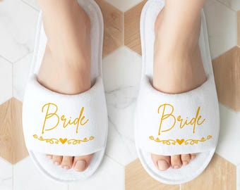 Custom Spa Slippers/Girls Trip Slippers/Bachelorette Weekend Slippers/Bride to Be Gifts/Bridesmaid Gifts/Coastal Bachelorette Party Slippers
