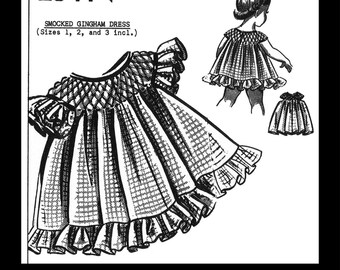 Kyte Baby Smocked Dress - Gingham Chamomile main image 1