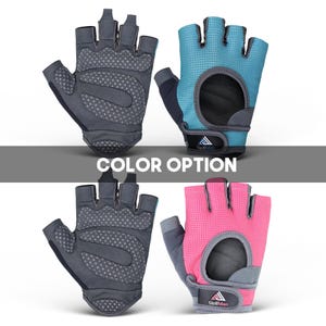 Women’s Workout Gloves Half Finger with Padded Grip | Gym Fitness Training, Weightlifting, Exercise Gloves