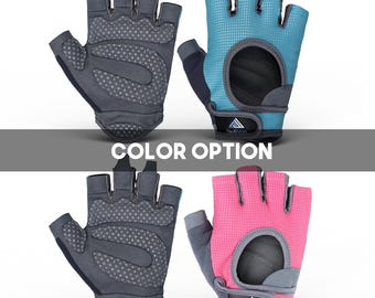 Women’s Workout Gloves Half Finger with Padded Grip | Gym Fitness Training, Weightlifting, Exercise Gloves