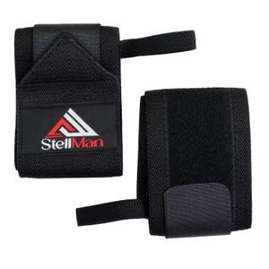 Muñequera StellMan para levantamiento de pesas, entrenamiento en gimnasio, CrossFit, entrenamiento físico, soporte para levantamiento de potencia, culturismo, hombres y mujeres, correa para guantes de levantamiento de pesas.