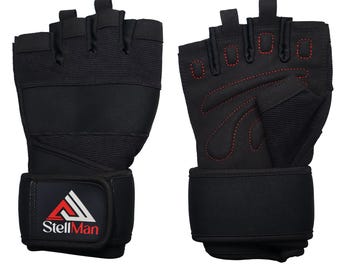 StellMan Weight Lifting Gloves with Wrist Support, Gym Workout Grips