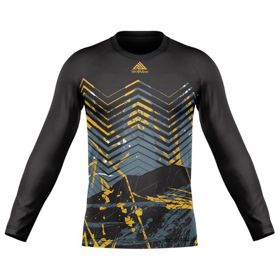 Rashguard à manches longues et imprimé banane : T-shirt de compression MMA Jiu Jitsu - Canada