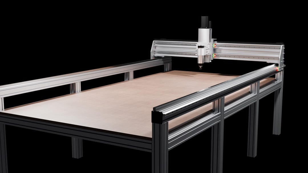 CNC Router Complete Project Files. 4X8 /3d Model/ Dxf/ Stl/ Pdf ...