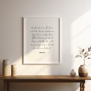 Bible Verse Poster Isaiah 43:1 – Digital Download | Encouragement Poster for the Living Room & Bedroom – Bible Verse Poster German