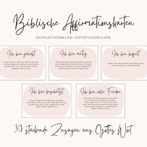 30 Afirmações Bíblicas para Adolescentes (Alemão) – Cartões com Versículos Bíblicos Encorajadores | Download Digital | Presente Cristão