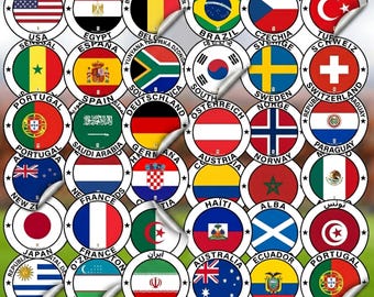 10 naklejek z 48 drużynami Mistrzostw Świata | Mistrzostwa Świata | Wszystkie 48 drużyn | Wszystkie kraje | Piłka nożna | Piłka nożna