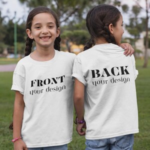 Front And Back Custom Text Shirt, Double Sided Custom Business Logo Shirt, Personalized Custom Shirt, Customize Your Own Design Shirt, Gift
