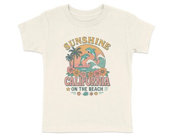 Cute Kids Shirt, Summer Shirt Kids, Girl California Tshirt, Californian Sunshine Tee, California Travel Shirts, California Lover Gift