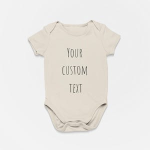 Custom ONESIE Personalized ONESIE Custom design baby shirt baby shower gift bodysuit Custom print toddler kids shirt with logo or text