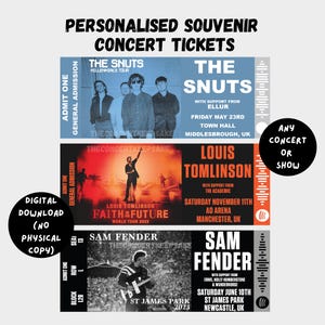 Konzert Souvenir Tickets (digitaler Download)