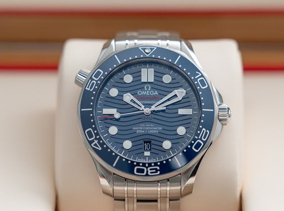 Omega Seamaster Automatic Blue Dial Steel Men’s W… - image 3