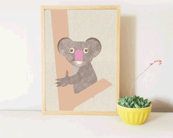 Koala Printable Wall Art, Nursery Wall Art, Kids Room Printable, Nursery Printable,  instant download