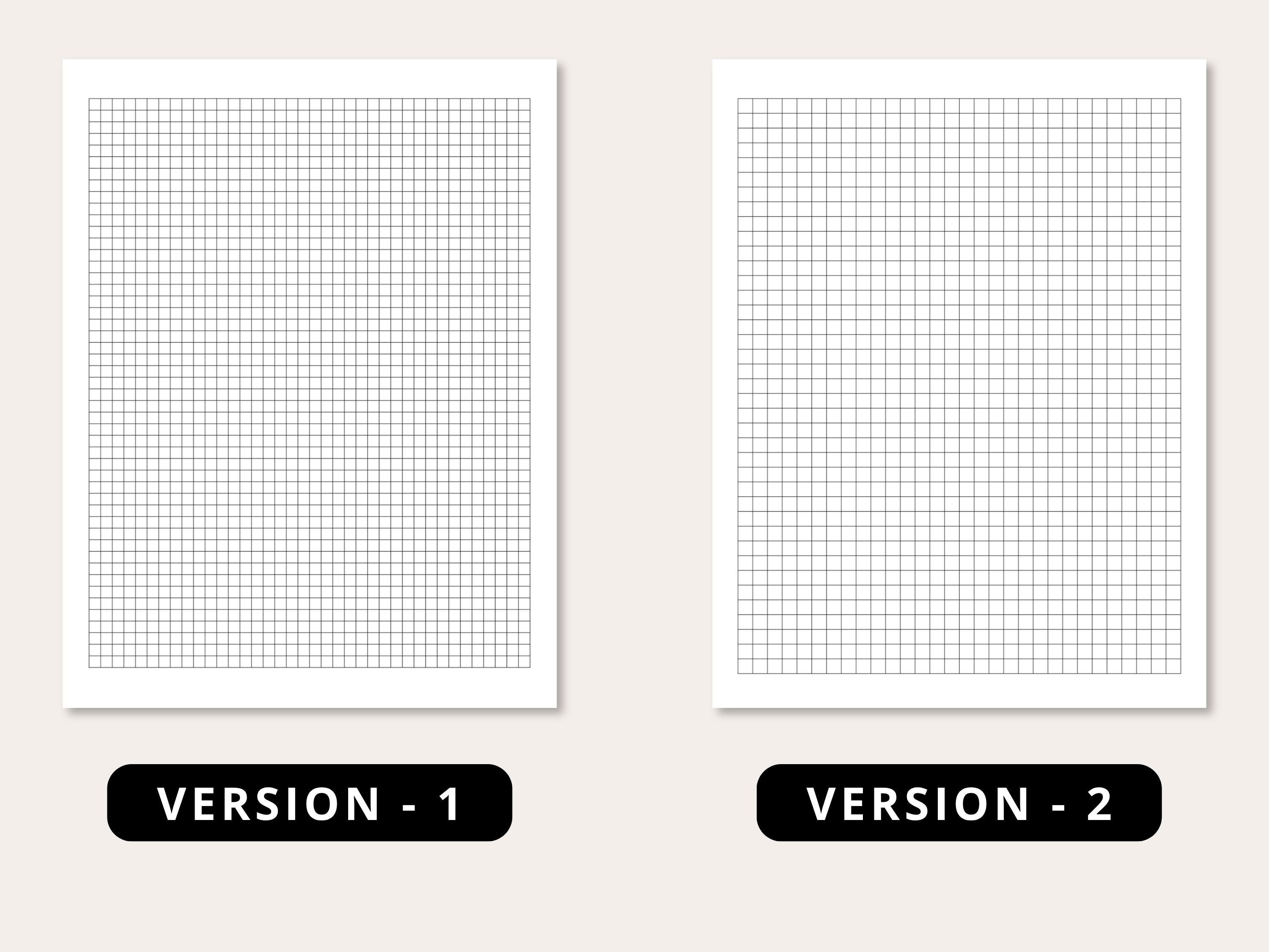 Graph Paper Bundle Printable PDF, Graph Grid Paper, Dot Grid Paper ...