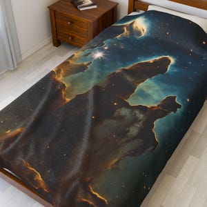Kosmische Plüsch-Decke - weiche Weltraum-Themenüberwürfe für Sterngucker, himmlische Dekoration, gemütliches Geschenk, Schlafzimmerakzent, Astrologie-Zuhause