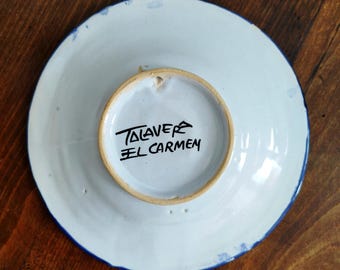 Talavera El Carmen Plate 18cm – Vintage Mexican Pottery – Hand