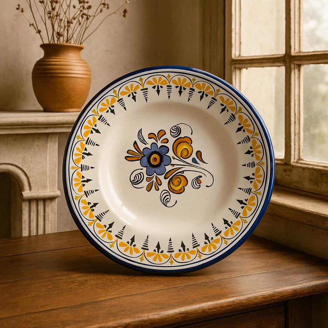 Talavera El Carmen Plate 18cm – Vintage Mexican Pottery – Hand