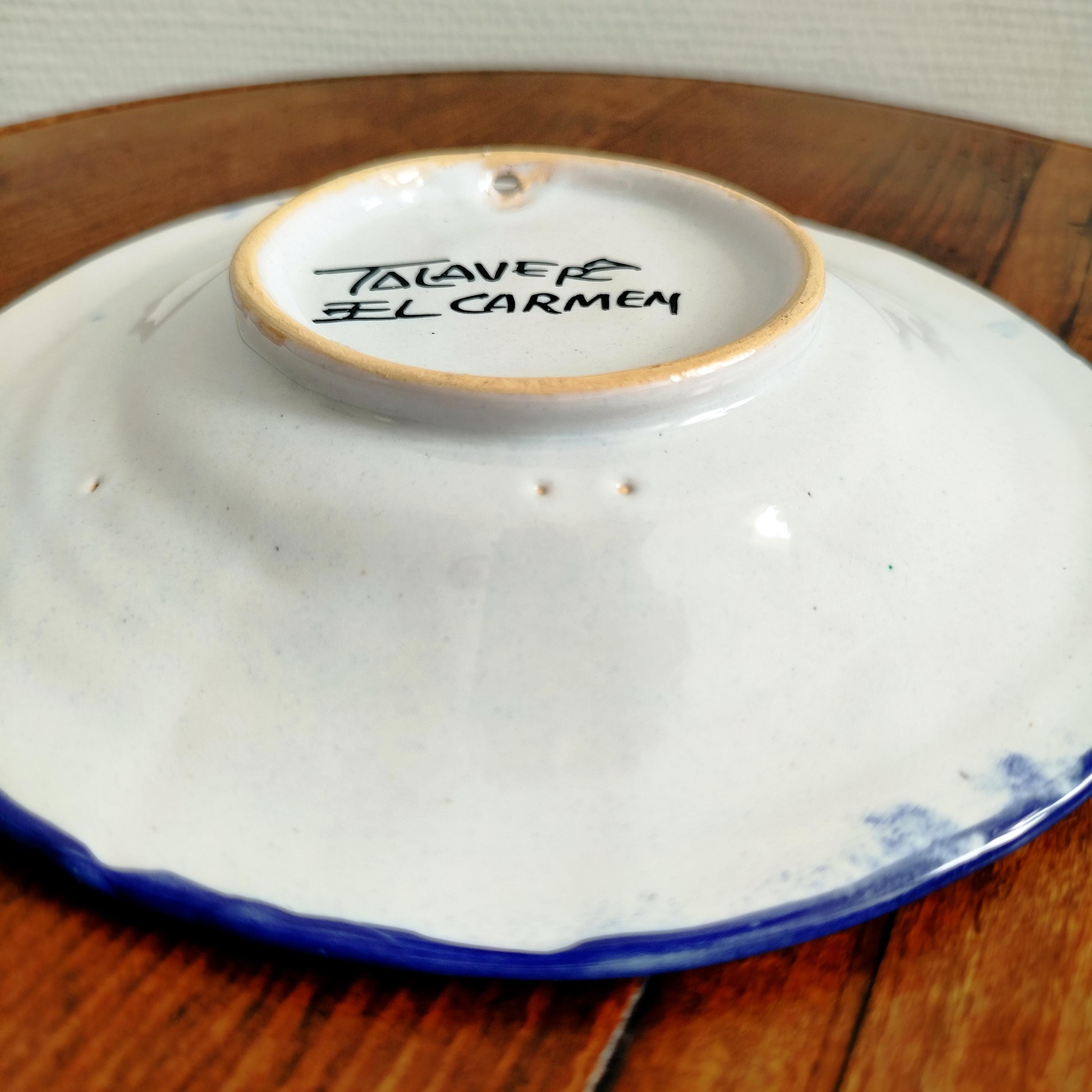 Talavera El Carmen Plate 18cm – Vintage Mexican Pottery – Hand